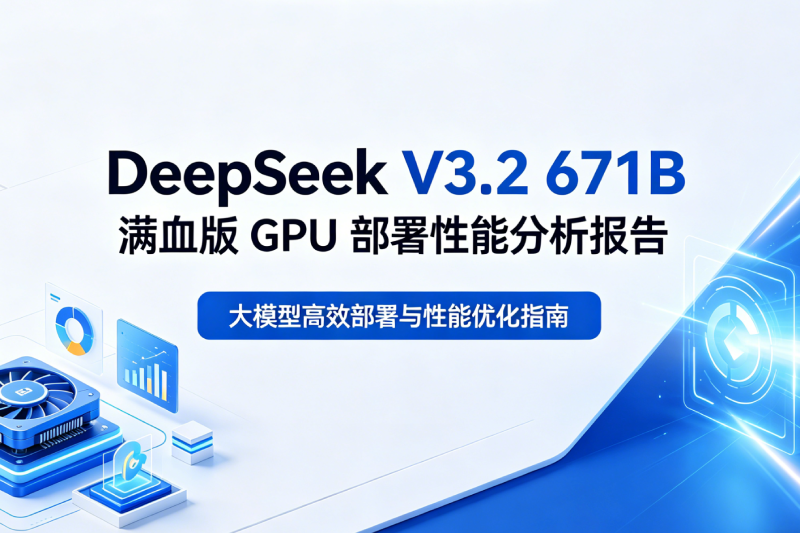 DeepSeek V3.2 671B 满血版 GPU 部署性能分析报告
